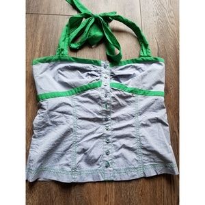 Fei chambray halter top.